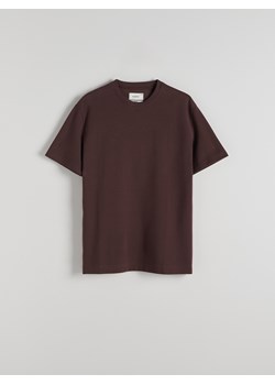 Reserved - Strukturalny t-shirt oversize - mahoniowy ze sklepu Reserved w kategorii T-shirty męskie - zdjęcie 171964118