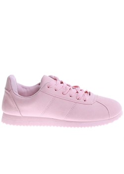 Wiązane różowe buty sportowe /E3-2 16155 S195/ ze sklepu Pantofelek24.pl w kategorii Buty sportowe damskie - zdjęcie 171975948