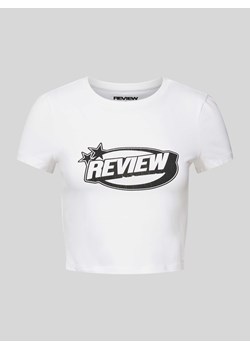 T-shirt krótki z nadrukiem z logo ze sklepu Peek&Cloppenburg  w kategorii Bluzki damskie - zdjęcie 171977868