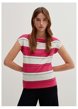 STEFANEL Koszulka w kolorze różowo-kremowym ze sklepu Limango Polska w kategorii Bluzki damskie - zdjęcie 171978855