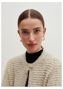 STEFANEL Kardigan w kolorze kremowym ze sklepu Limango Polska w kategorii Swetry damskie - zdjęcie 171978889