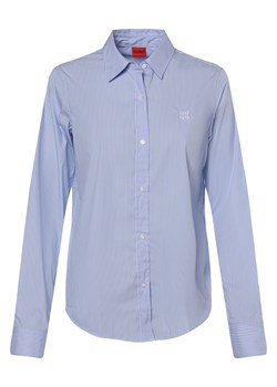 HUGO Bluzka damska - The Essential Shirt Kobiety jasnoniebieski w paski ze sklepu vangraaf w kategorii Koszule damskie - zdjęcie 171980256