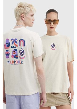 Kaotiko t-shirt bawełniany kolor beżowy z nadrukiem ze sklepu ANSWEAR.com w kategorii T-shirty męskie - zdjęcie 171981959