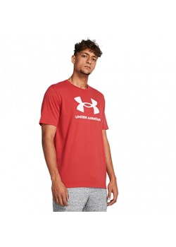 Męski t-shirt z nadrukiem Under Armour UA Sportstyle Logo Update SS - czerwony ze sklepu Sportstylestory.com w kategorii T-shirty męskie - zdjęcie 171982388