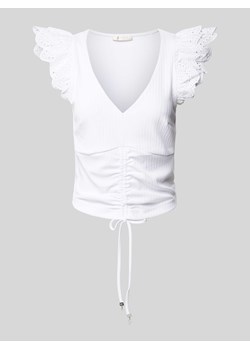 T-shirt z falbanami model ‘SANGALLO’ ze sklepu Peek&Cloppenburg  w kategorii Bluzki damskie - zdjęcie 171982795