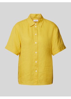 Bluzka lniana z rękawem o dł. 1/2 model ‘Washer!’ ze sklepu Peek&Cloppenburg  w kategorii Koszule damskie - zdjęcie 171982805