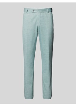 Spodnie do garnituru o kroju tapered fit z tkanym wzorem ze sklepu Peek&Cloppenburg  w kategorii Spodnie męskie - zdjęcie 171982827
