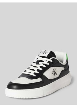 Sneakersy skórzane z detalem z logo model ‘CHUNKY CUPSOLE MIX IN MET’ ze sklepu Peek&Cloppenburg  w kategorii Buty sportowe męskie - zdjęcie 171982899