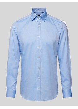 Koszula biznesowa o kroju body fit z kołnierzykiem typu kent ze sklepu Peek&Cloppenburg  w kategorii Koszule męskie - zdjęcie 171982928