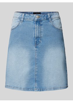 Spódnica jeansowa z wysokim stanem i wpuszczanymi kieszeniami model ‘PEGGY’ ze sklepu Peek&Cloppenburg  w kategorii Spódnice - zdjęcie 171982939