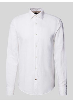 Koszula lniana o kroju casual fit z kołnierzykiem typu kent model ‘HAL’ ze sklepu Peek&Cloppenburg  w kategorii Koszule męskie - zdjęcie 171983007