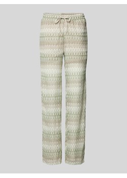 Spodnie materiałowe ze wzorem na całej powierzchni model ‘DICTE’ ze sklepu Peek&Cloppenburg  w kategorii Spodnie damskie - zdjęcie 171983057