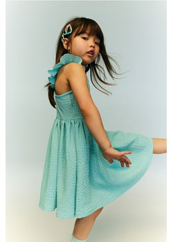 H & M - Dżersejowa sukienka z falbanami - Turkusowy ze sklepu H&M w kategorii Sukienki dziewczęce - zdjęcie 171983176