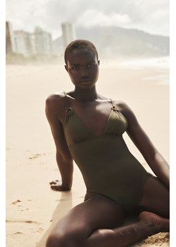 H & M - Kostium kąpielowy z usztywnianymi miseczkami - Zielony ze sklepu H&M w kategorii Stroje kąpielowe - zdjęcie 171983195