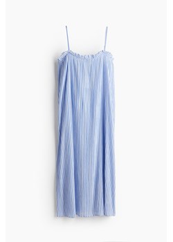 H & M - Bawełniana sukienka z falbankami - Niebieski ze sklepu H&M w kategorii Sukienki - zdjęcie 171983215