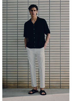 H & M - Bawełniane spodnie Slim Fit - Biały ze sklepu H&M w kategorii Spodnie męskie - zdjęcie 171983296