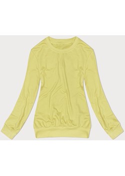 Cienka bluza dresowa damska ze ściągaczami cytrynowa  (68W05-33) ze sklepu goodlookin.pl w kategorii Bluzy damskie - zdjęcie 171987249