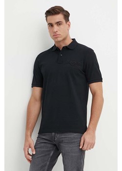 Gant polo bawełniane kolor czarny z aplikacją ze sklepu ANSWEAR.com w kategorii T-shirty męskie - zdjęcie 171987635