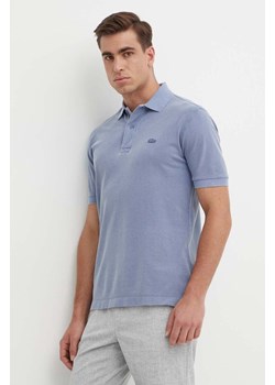 Lacoste polo bawełniane kolor niebieski gładki PH3450 S0I ze sklepu ANSWEAR.com w kategorii T-shirty męskie - zdjęcie 171987645