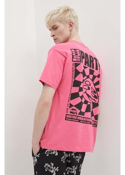 Vertere Berlin t-shirt bawełniany kolor różowy z nadrukiem VER T220 ze sklepu ANSWEAR.com w kategorii T-shirty męskie - zdjęcie 171988037