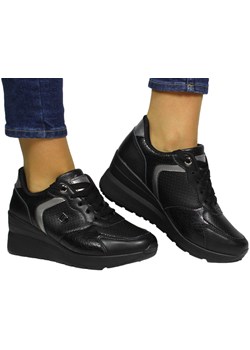 Sneakersy Skotnicki A-3-5093 Black ze sklepu EuroButy.com.pl w kategorii Buty sportowe damskie - zdjęcie 171988259