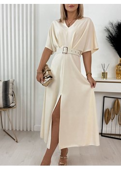 sukienka sarita kremowa one size ze sklepu UBRA w kategorii Sukienki - zdjęcie 171988876