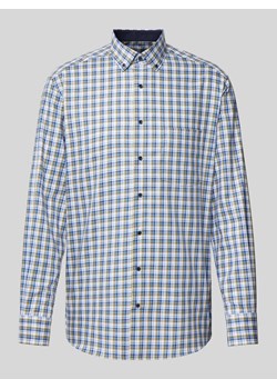 Koszula biznesowa o kroju Modern Fit w kratę ze sklepu Peek&Cloppenburg  w kategorii Koszule męskie - zdjęcie 171989399