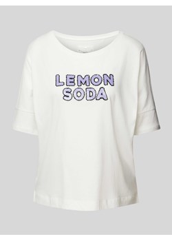 T-shirt z cekinowym obszyciem model ‘Dacina’ ze sklepu Peek&Cloppenburg  w kategorii Bluzki damskie - zdjęcie 171989487