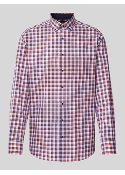Koszula biznesowa o kroju Modern Fit w kratę ze sklepu Peek&Cloppenburg  w kategorii Koszule męskie - zdjęcie 171989729
