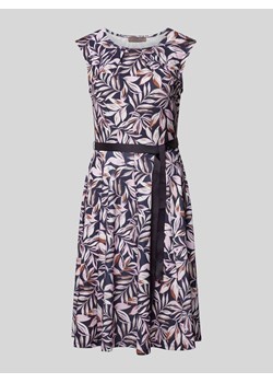 Sukienka o długości do kolan z wiązanym paskiem ze sklepu Peek&Cloppenburg  w kategorii Sukienki - zdjęcie 171989876