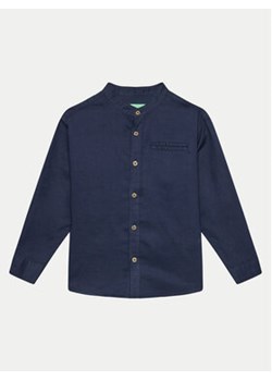 United Colors Of Benetton Koszula 5OK4CQ02J Granatowy Regular Fit ze sklepu MODIVO w kategorii Koszule chłopięce - zdjęcie 171990966