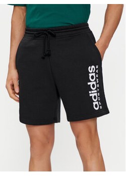 adidas Szorty sportowe All SZN Fleece Graphic Shorts IC9792 Czarny Regular Fit ze sklepu MODIVO w kategorii Spodenki męskie - zdjęcie 171991028