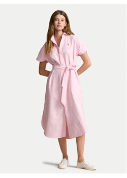 Polo Ralph Lauren Sukienka koszulowa 211935153003 Różowy Regular Fit ze sklepu MODIVO w kategorii Sukienki - zdjęcie 171991266