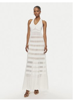 TWINSET Sukienka dzianinowa 241TT3112 Biały Slim Fit ze sklepu MODIVO w kategorii Sukienki - zdjęcie 171991315