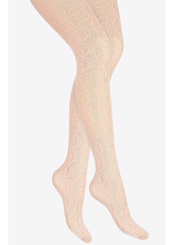 Marilyn rajstopy kabaretki z żakardowym wzorem białe Charly Z11, Kolor biały, Rozmiar 1/2, Marilyn ze sklepu Primodo w kategorii Rajstopy - zdjęcie 171991558