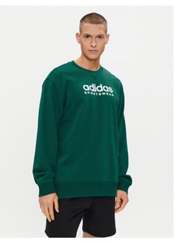 adidas Bluza All SZN Fleece Graphic IJ9440 Zielony Loose Fit ze sklepu MODIVO w kategorii Bluzy męskie - zdjęcie 171992478