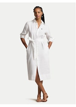 Polo Ralph Lauren Sukienka koszulowa 211943992001 Biały Regular Fit ze sklepu MODIVO w kategorii Sukienki - zdjęcie 171992568