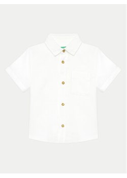 United Colors Of Benetton Koszula 5OK4GQ01K Biały Regular Fit ze sklepu MODIVO w kategorii Koszule chłopięce - zdjęcie 171992578