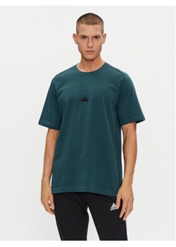 adidas T-Shirt IJ6130 Turkusowy Regular Fit ze sklepu MODIVO w kategorii T-shirty męskie - zdjęcie 171992637