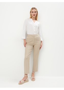 Mohito - Biała bluzka z lnem - biały ze sklepu Mohito w kategorii Bluzki damskie - zdjęcie 171993687