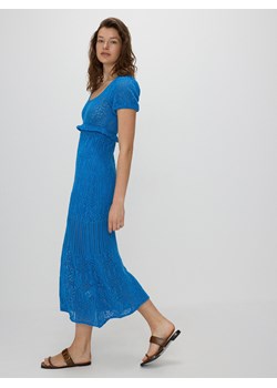 Reserved - Dzianinowa sukienka - niebieski ze sklepu Reserved w kategorii Sukienki - zdjęcie 171993927