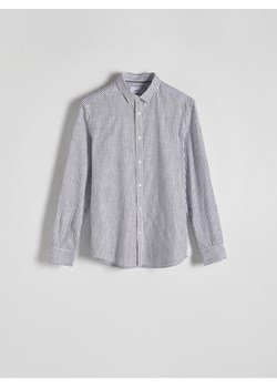 Reserved - Koszula regular fit w paski - granatowy ze sklepu Reserved w kategorii Koszule męskie - zdjęcie 171994006