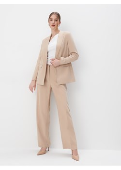 Mohito - Spodnie z szeroką nogawką - beżowy ze sklepu Mohito w kategorii Spodnie damskie - zdjęcie 171997529