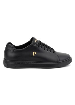 Buty męskie skórzane sneakersy POLBUT 2127 czarne ze sklepu butyolivier w kategorii Trampki męskie - zdjęcie 171997808
