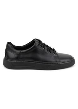 Buty męskie skórzane sznurowane 930K czarne ze sklepu butyolivier w kategorii Trampki męskie - zdjęcie 171998028