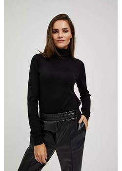 Sweter z golfem czarny ze sklepu Moodo.pl w kategorii Swetry damskie - zdjęcie 172000689