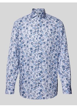 Koszula biznesowa o kroju modern fit ze wzorem na całej powierzchni ze sklepu Peek&Cloppenburg  w kategorii Koszule męskie - zdjęcie 172002396