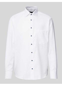 Koszula biznesowa o kroju comfort fit z fakturowanym wzorem ze sklepu Peek&Cloppenburg  w kategorii Koszule męskie - zdjęcie 172002416