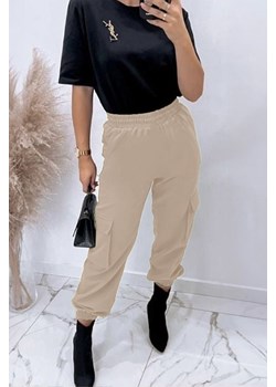 Spodnie BEMENSA BEIGE ze sklepu Ivet Shop w kategorii Spodnie damskie - zdjęcie 172002667