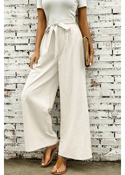 Spodnie SUMDELDA ECRU ze sklepu Ivet Shop w kategorii Spodnie damskie - zdjęcie 172002668